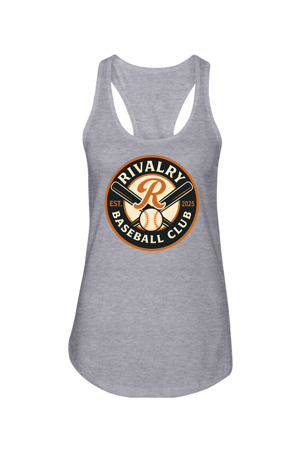 Rivalry Baseball DTF Ladies Racerback Tank