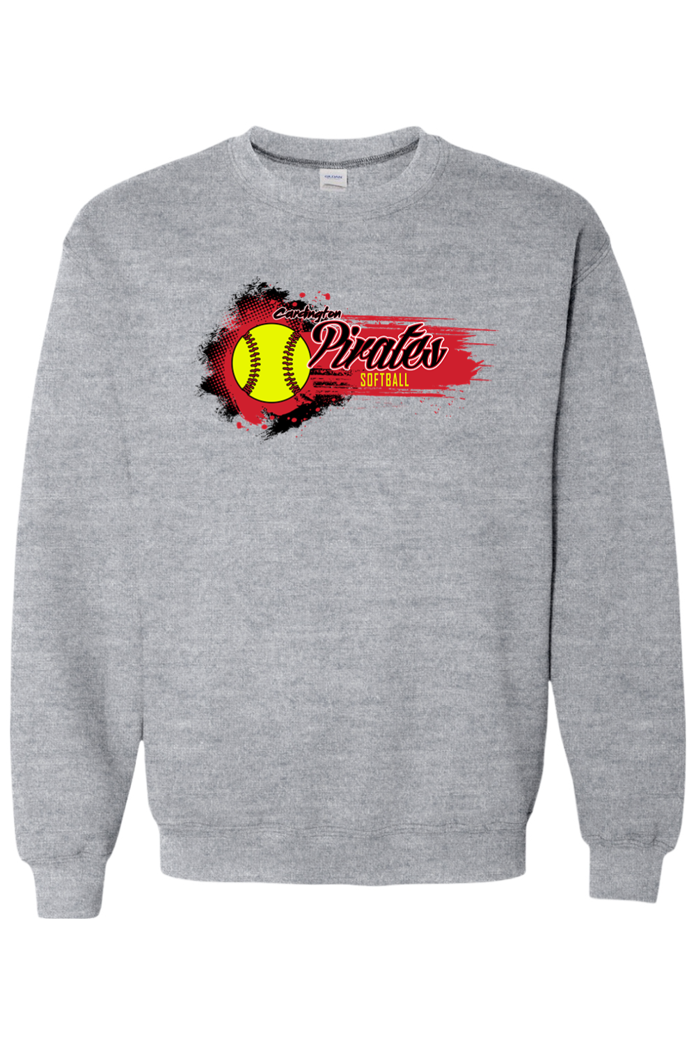 Cardington Pirates Softball DTF Heavy Blend Crewneck Sweatshirt