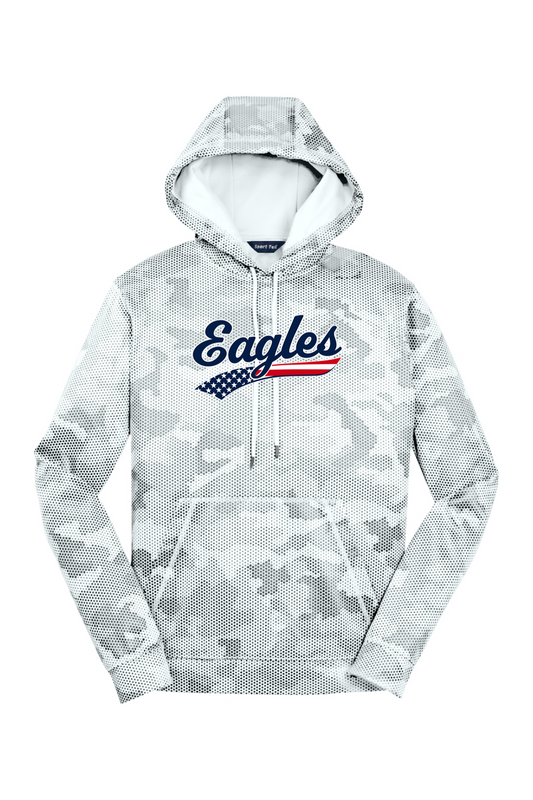 Watervliet Eagles Baseball DTF CamoHex Fleece Hooded Pullover