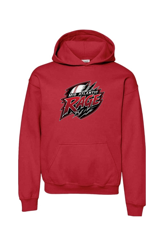 Rage Baseball DTF Youth Heavy Blend Hooded Sweatshirt