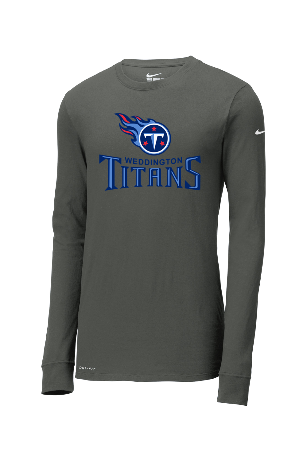 Weddington Titans Football DTF Nike Dri-FIT Cotton/Poly Long Sleeve Tee