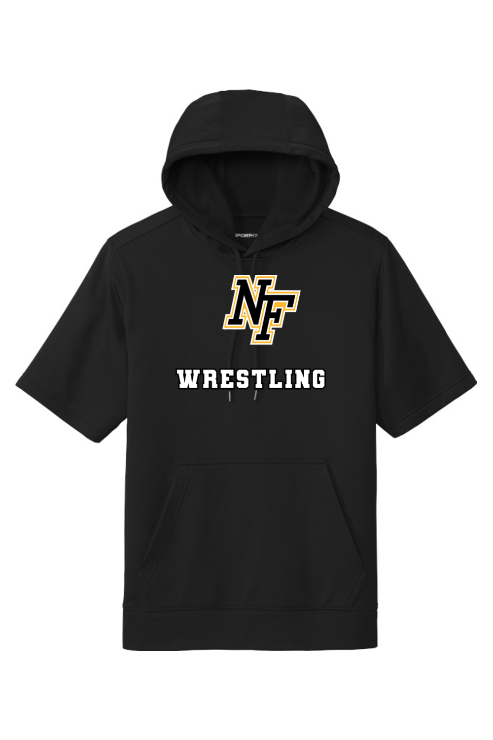 North Farmington Wrestling DTF Sport-Wick Fleece Short Sleeve Hooded Pullover
