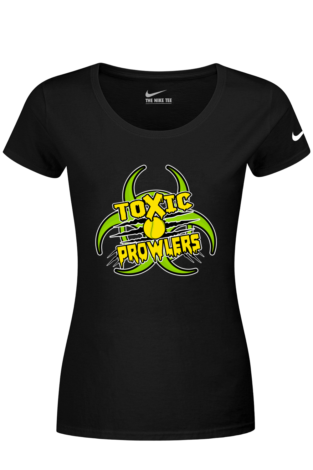 Toxic Prowlers Softball Nike Ladies Dri-FIT Cotton/Poly Scoop Neck Tee