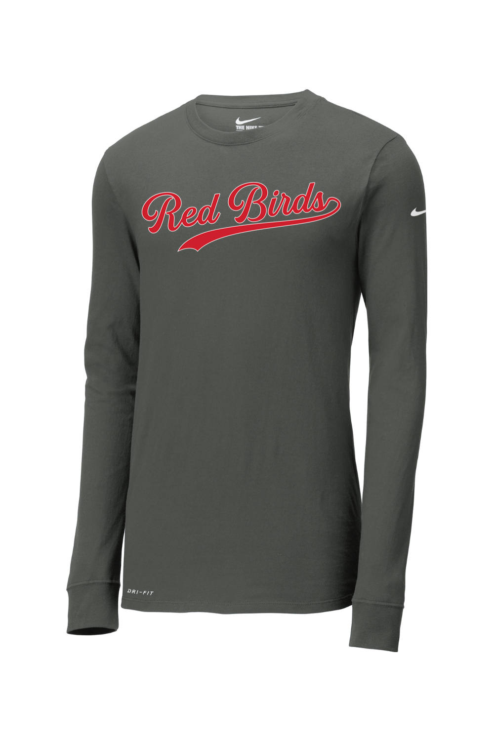 Marion Redbirds Baseball DTF Nike Dri-FIT Cotton/Poly Long Sleeve Tee