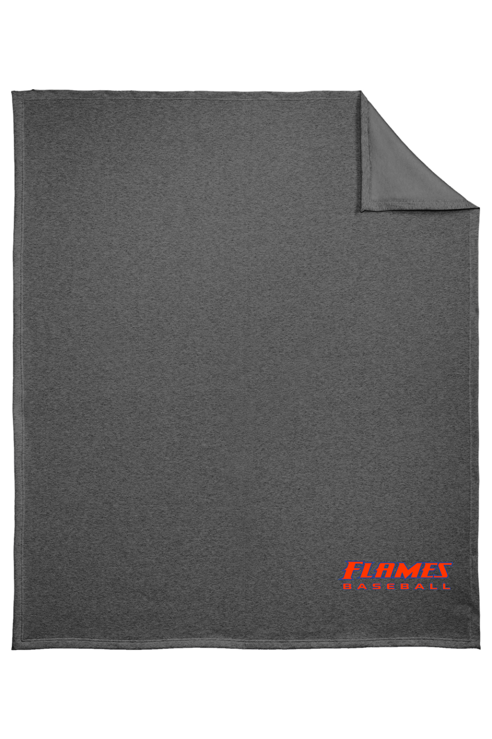 Flames MI Baseball DTF Core Fleece Sweatshirt Blanket