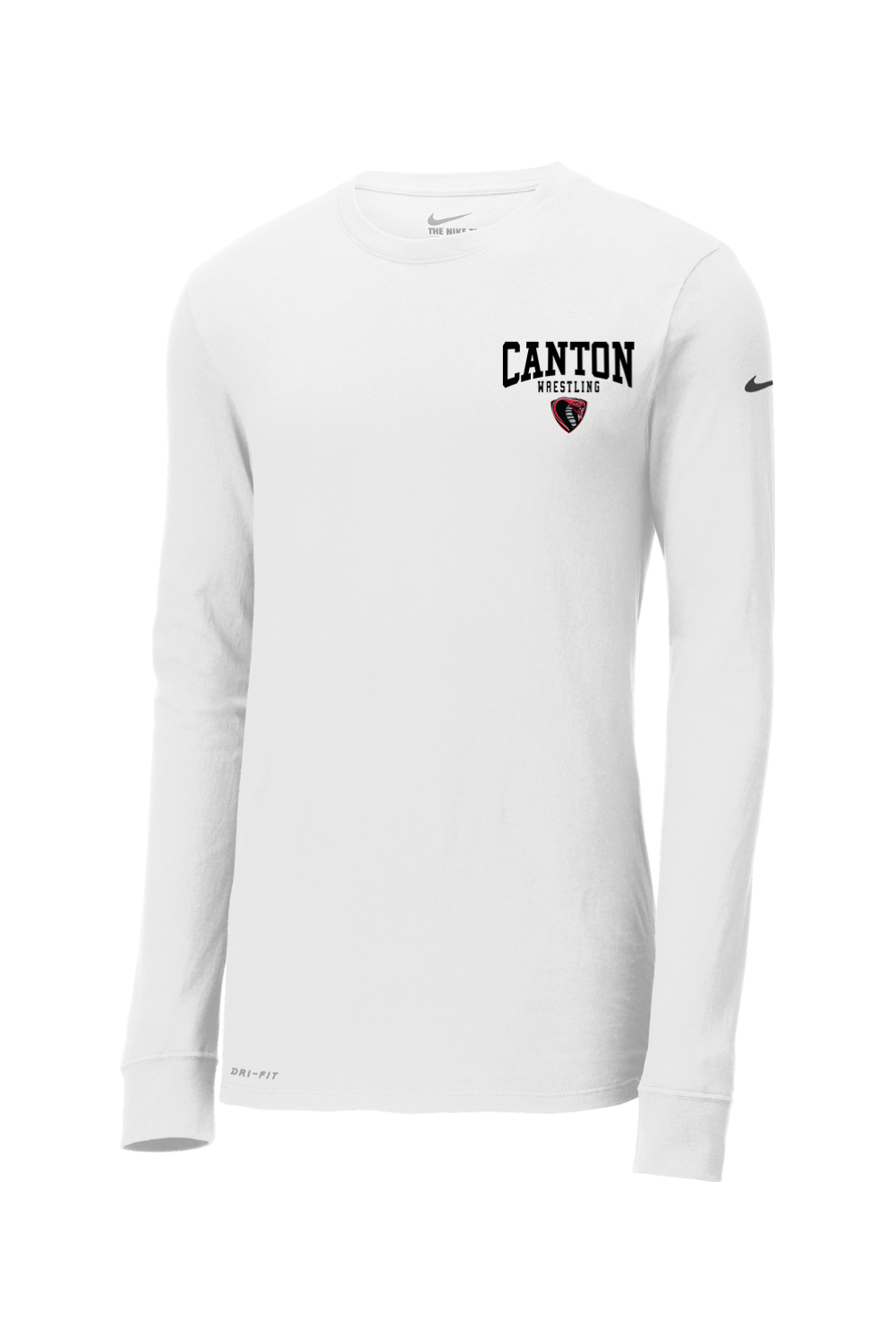 Canton Wrestling DTF Nike Dri-FIT Cotton/Poly Long Sleeve Tee