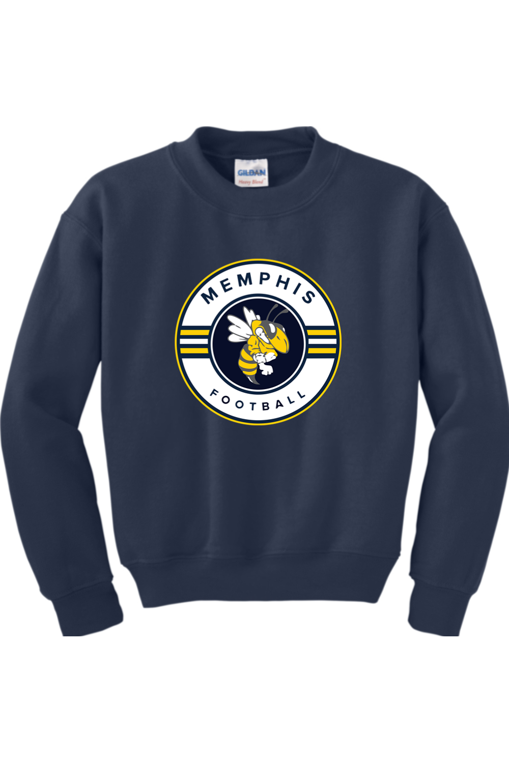 Memphis Football DTF Youth Heavy Blend Crewneck Sweatshirt