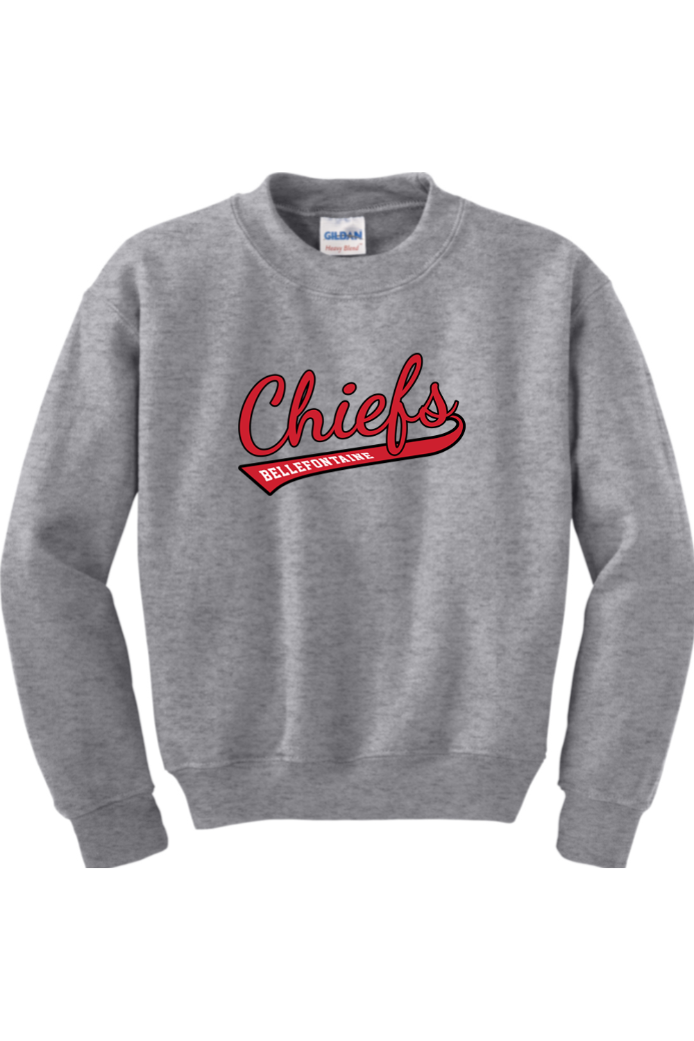 Bellefontaine Chiefs Youth Heavy Blend Crewneck Sweatshirt