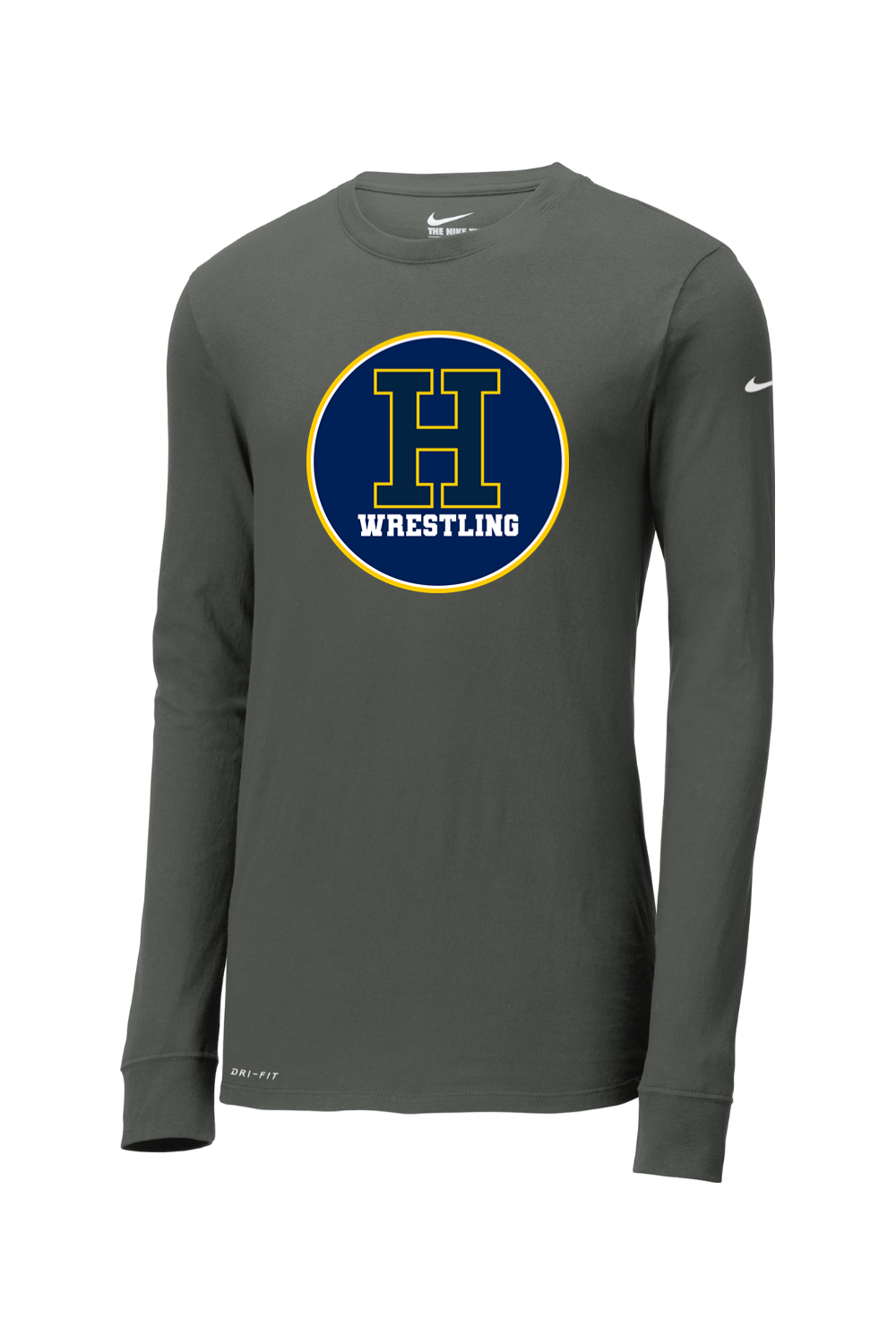 Hartland Wrestling DTF Nike Dri-FIT Cotton/Poly Long Sleeve Tee