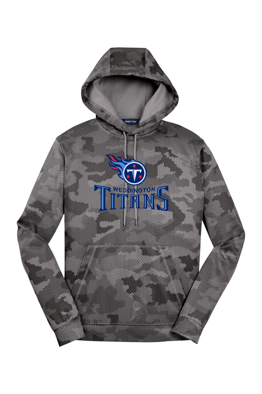 Weddington Titans Football DTF CamoHex Fleece Hooded Pullover