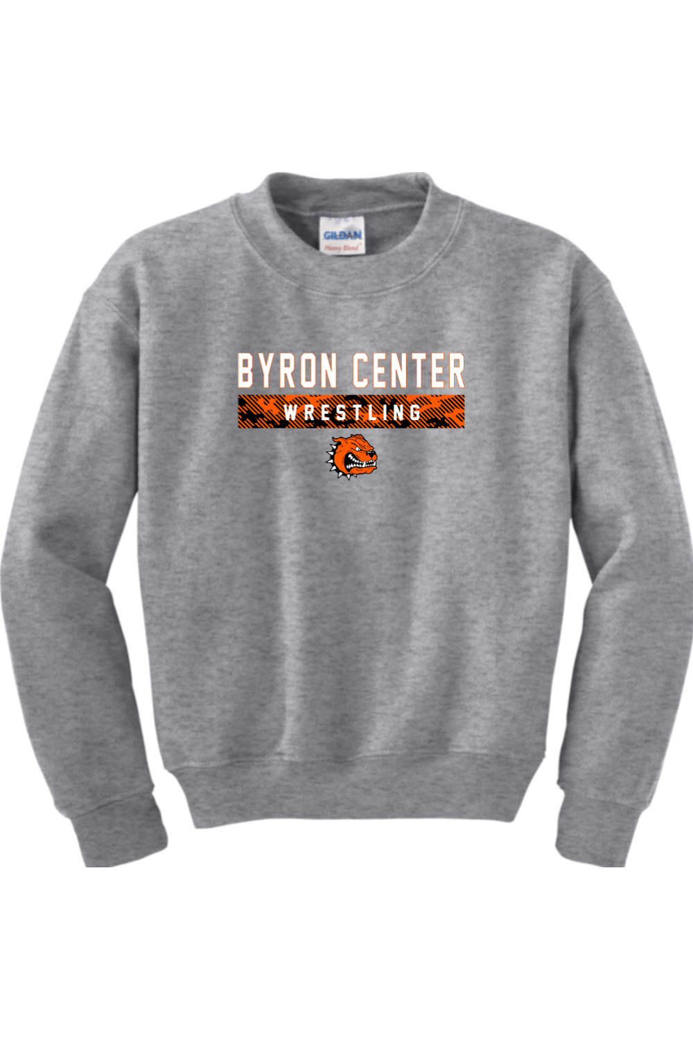 BC Boys Youth Wrestling DTF Youth Heavy Blend Crewneck Sweatshirt