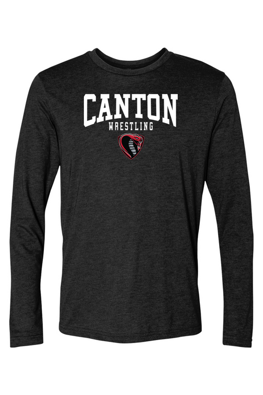 Canton Wrestling DTF Triblend Long Sleeve Crew