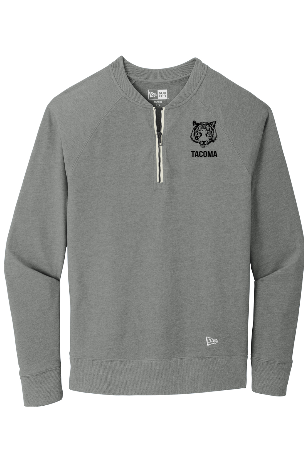 Tacoma Tigers Sueded Cotton Blend 1/4-Zip Pullover