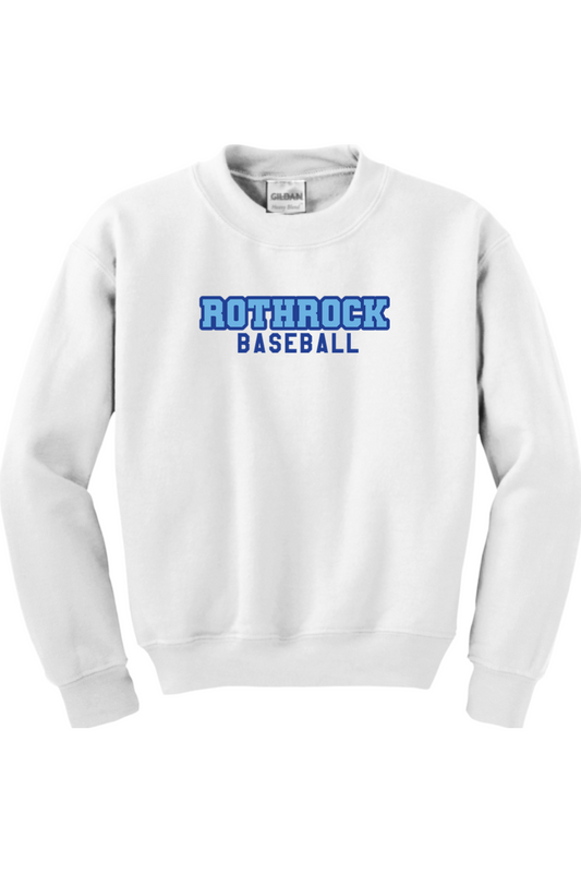 Rothrock Baseball Youth Heavy Blend Crewneck Sweatshirt