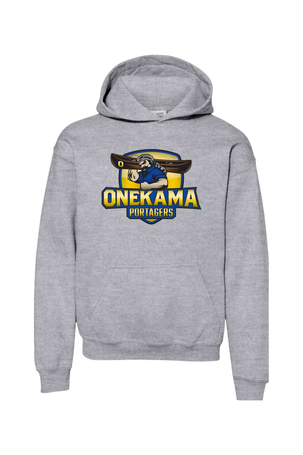 Onekama Portagers Football Youth Heavy Blend Hooded Sweatshirt