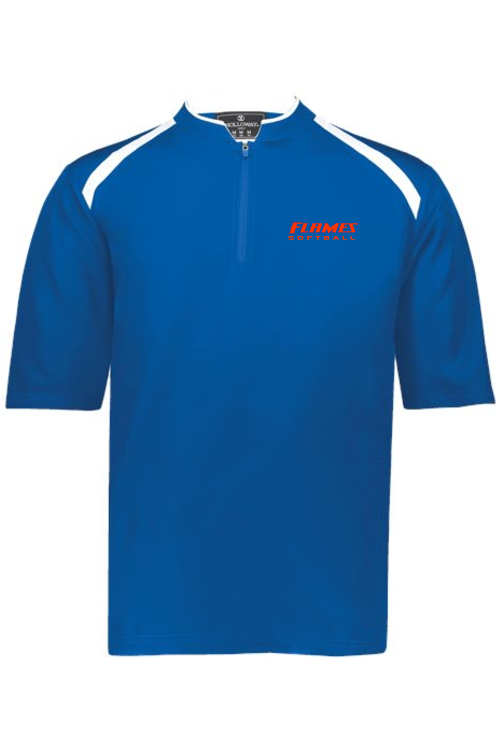 Flames MI Softball DTF Clubhouse Short Sleeve Quarter-Zip Pullover