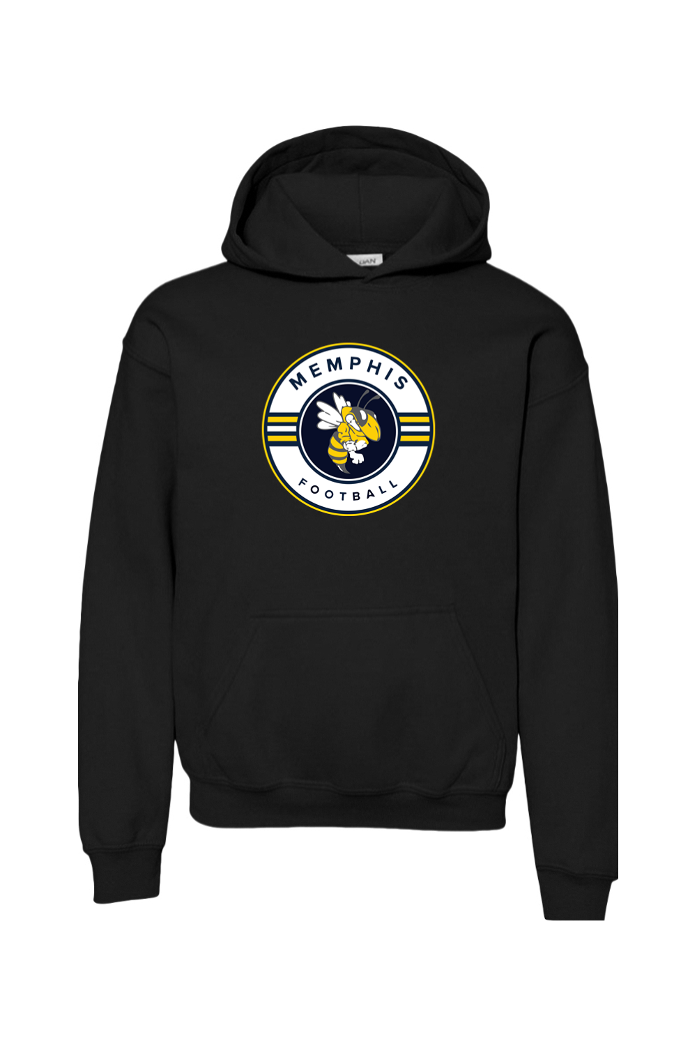 Memphis Football DTF Youth Heavy Blend Hooded Sweatshirt