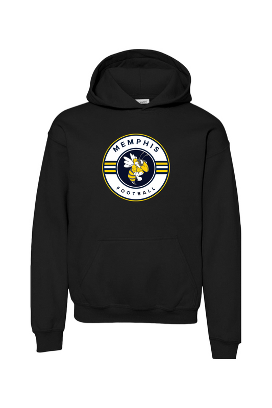 Memphis Football DTF Youth Heavy Blend Hooded Sweatshirt