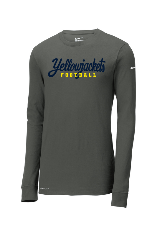 Memphis Football DTF Nike Dri-FIT Cotton/Poly Long Sleeve Tee