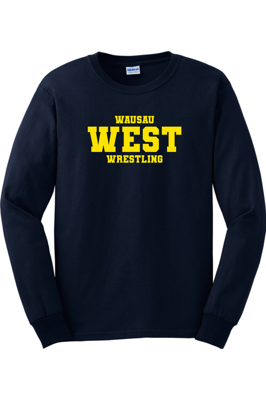 Wausau West Wrestling DTF Cotton Long Sleeve T-Shirt