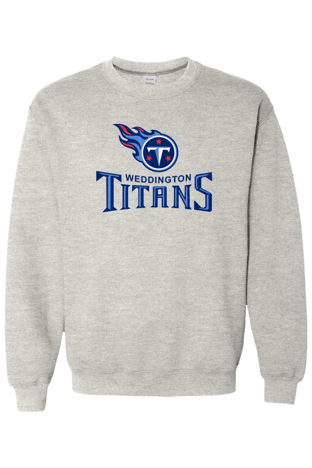 Weddington Titans Football DTF Heavy Blend Crewneck Sweatshirt