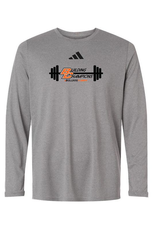 Bulldog Power DTF Adidas Men's Pregame Long Sleeve T-Shirt
