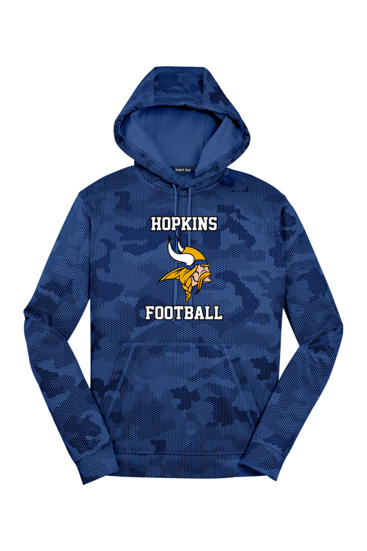 Hopkins Football DTF CamoHex Fleece Hooded Pullover