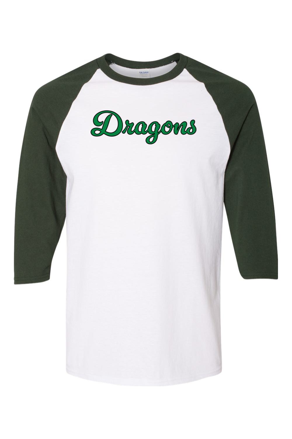 Gildan Heavy Cotton Raglan Three-Quarter Sleeve T-Shirt