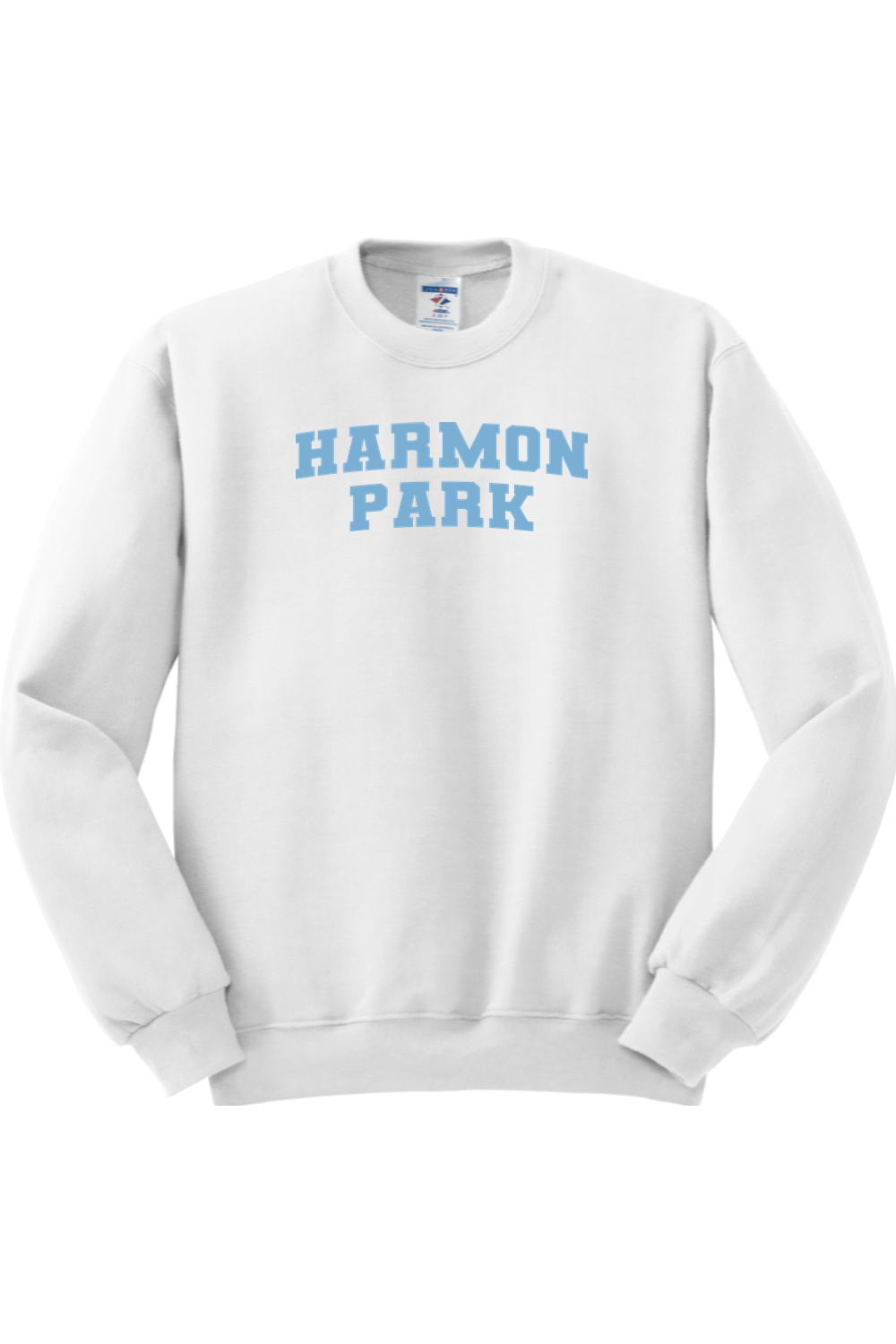 Harmon Park NuBlend Crewneck Sweatshirt Shoulder Logo