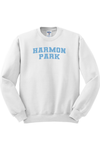 Harmon Park NuBlend Crewneck Sweatshirt Shoulder Logo