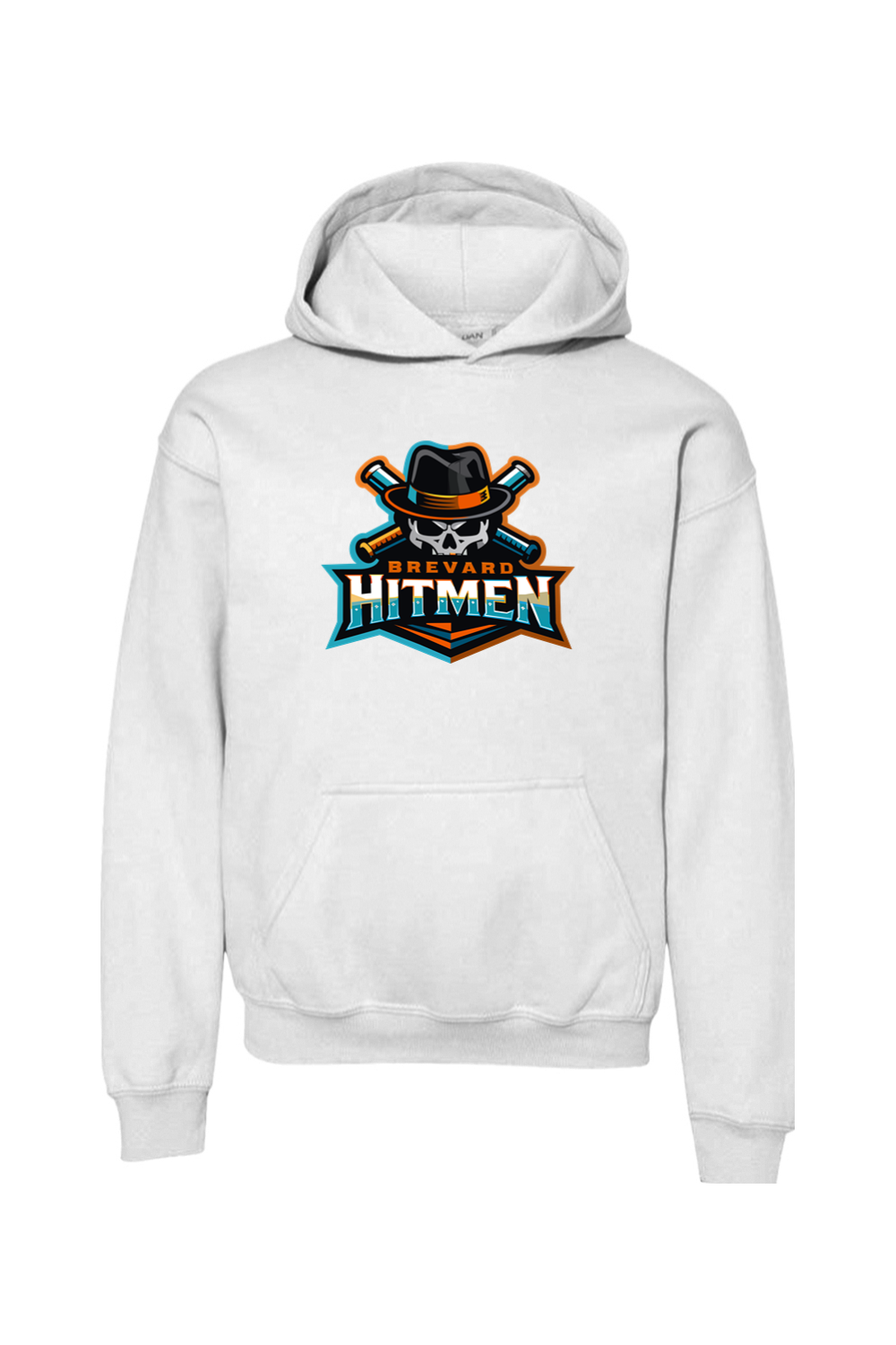 Brevard Hitmen DTF Youth Heavy Blend Hooded Sweatshirt