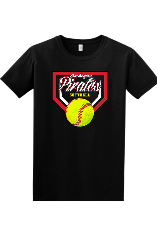 Cardington Pirates Softball DTF Softstyle T-Shirt