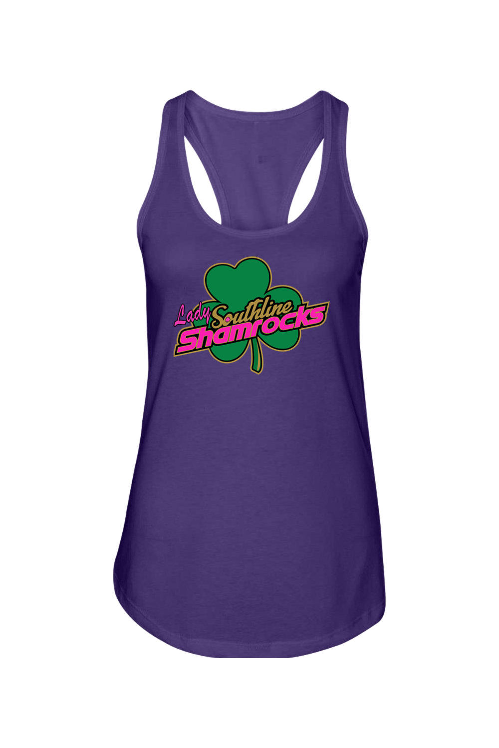 Shamrocks Softball Ladies Racerback Tank