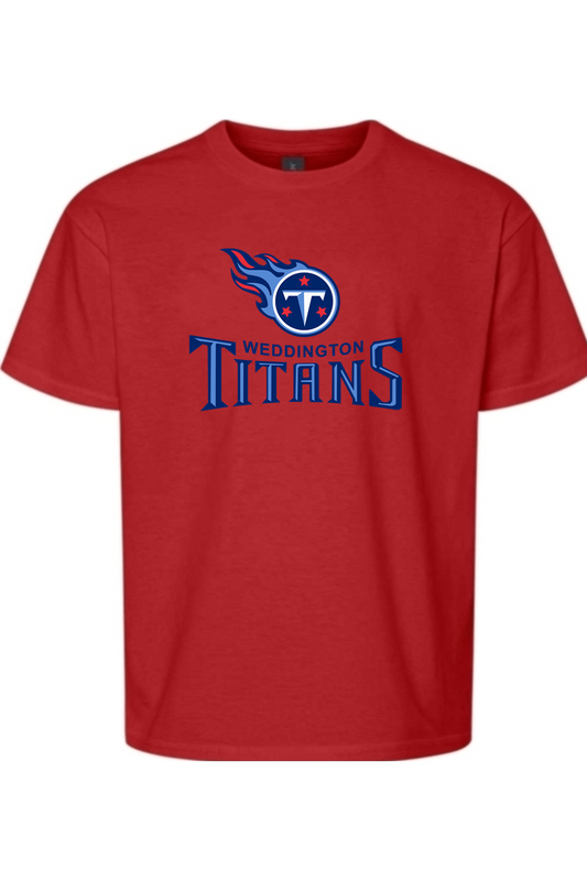 Weddington Titans Football DTF Youth Softstyle T-Shirt