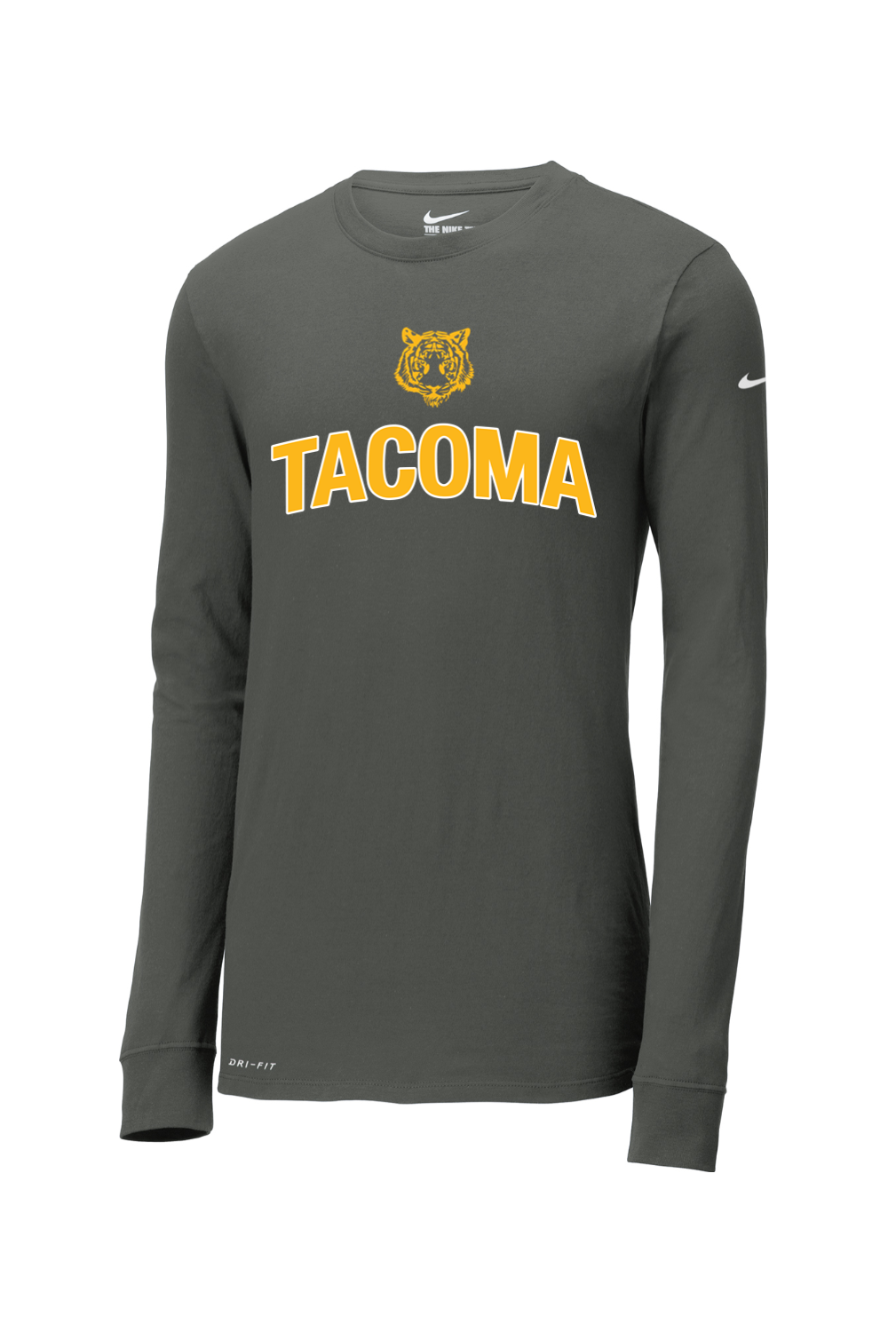 Tacoma Tigers Basketball DTF Nike Dri-FIT Cotton/Poly Long Sleeve Tee