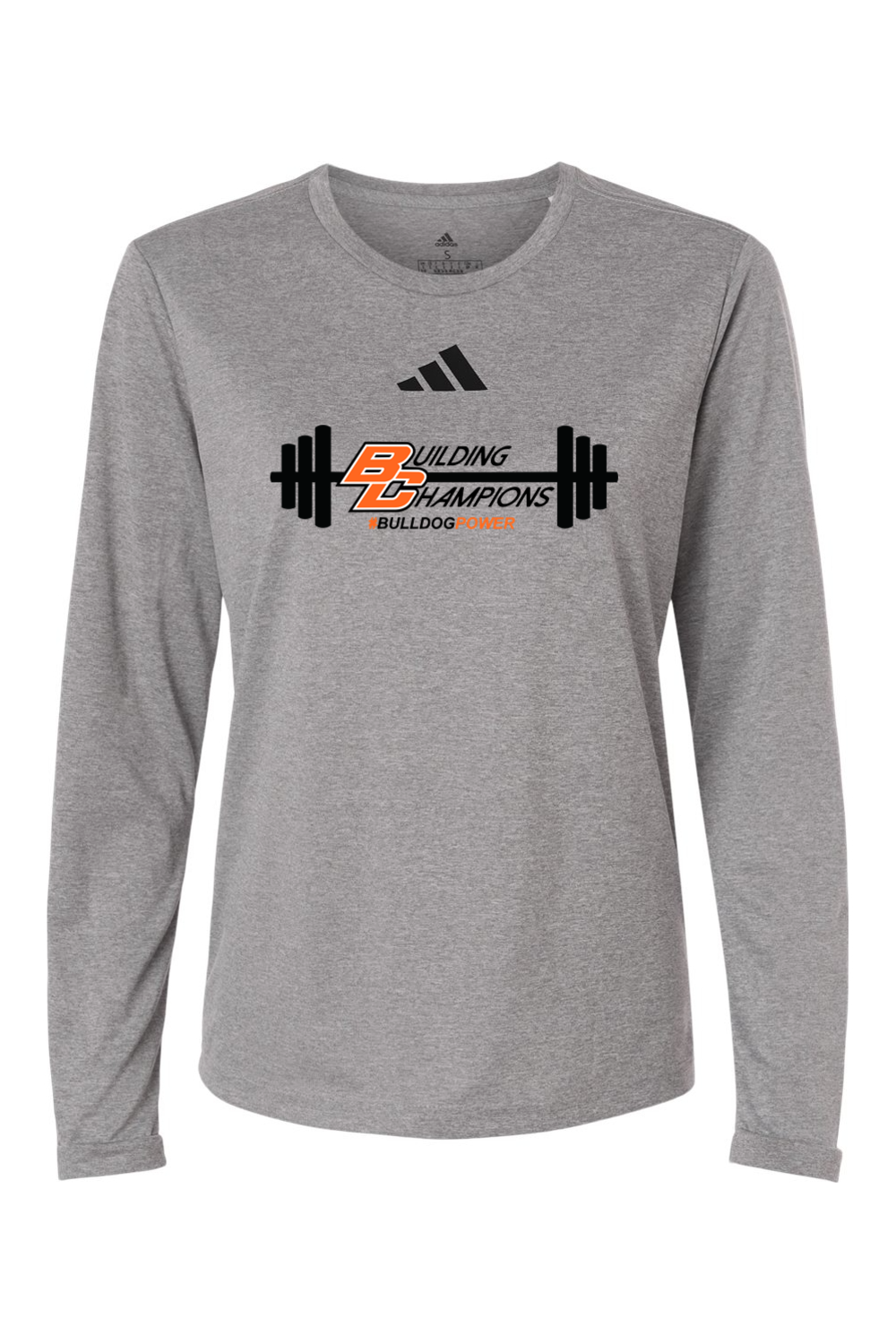 Bulldog Power DTF Adidas Women's Pregame Long Sleeve T-Shirt