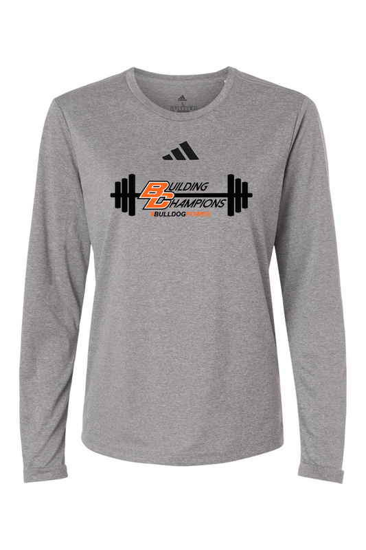 Bulldog Power DTF Adidas Women's Pregame Long Sleeve T-Shirt