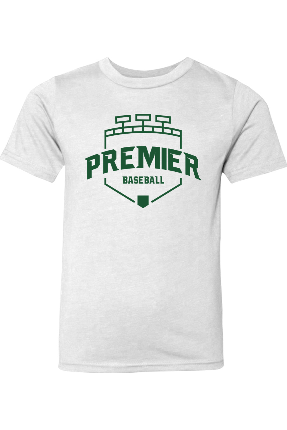 Premier Baseball OR Youth CVC Crew Tee - Green Logo