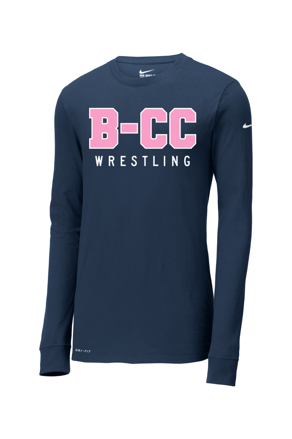 B-CC Wrestling DTF Nike Dri-FIT Cotton/Poly Long Sleeve Tee