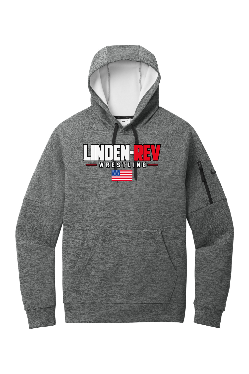Linden Rev Wrestling DTF Nike Therma-FIT Pocket Pullover Fleece Hoodie