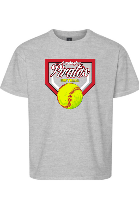 Cardington Pirates Softball DTF Youth Softstyle T-Shirt