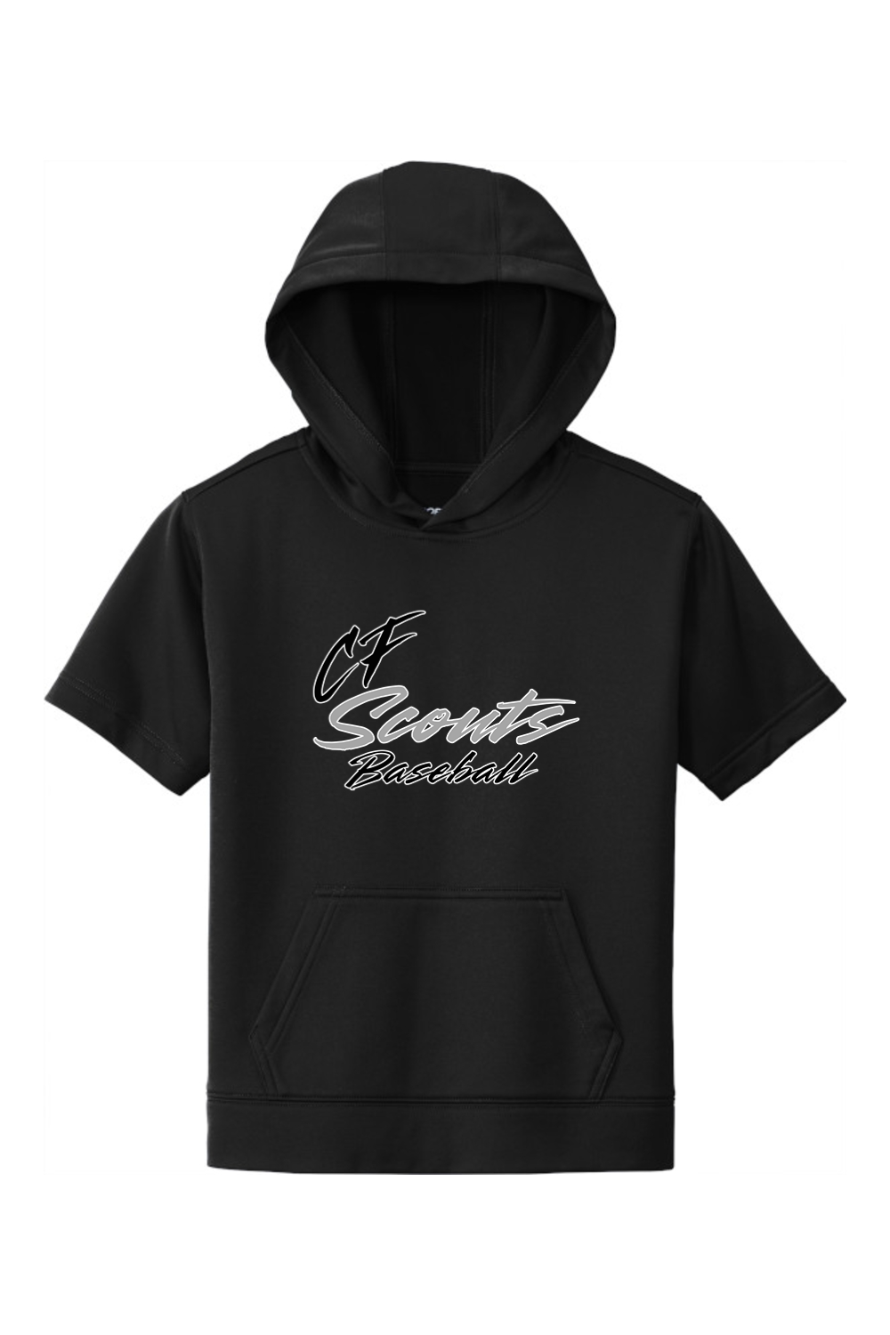 CF Scouts Baseball DTF Youth Fleece Short Sleeve Hooded Pullover