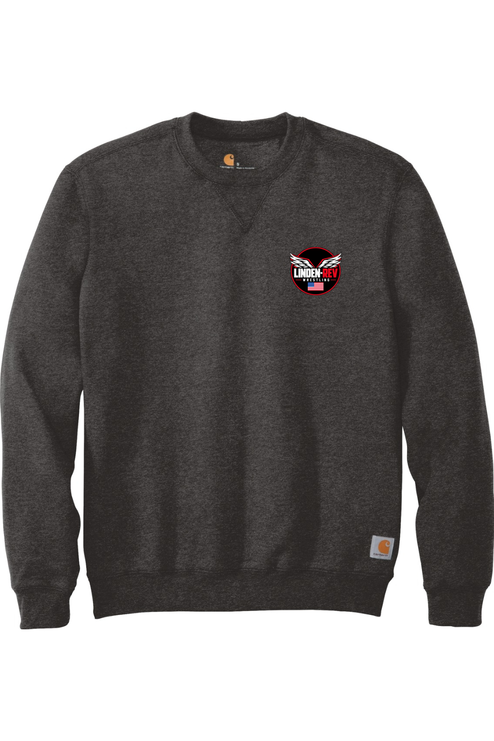Linden Rev Wrestling DTF Carhartt Midweight Crewneck Sweatshirt
