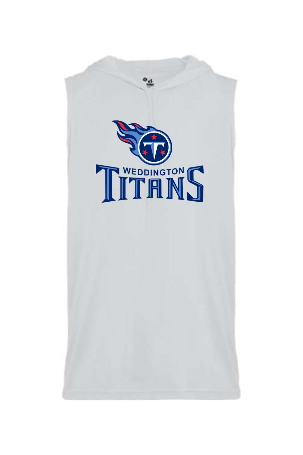Weddington Titans Football DTF Sleeveless Youth Hood Tee