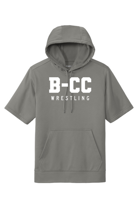 B-CC Wrestling DTF Sport-Wick Fleece Short Sleeve Hooded Pullover