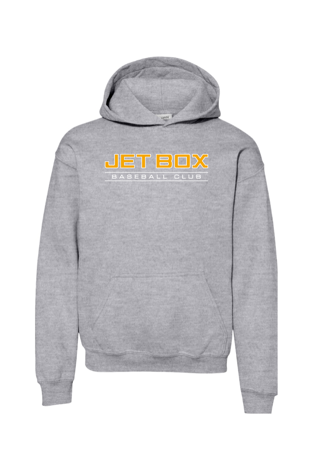 Jet Box Baseball DTF Youth Heavy Blend Hooded Sweatshirt