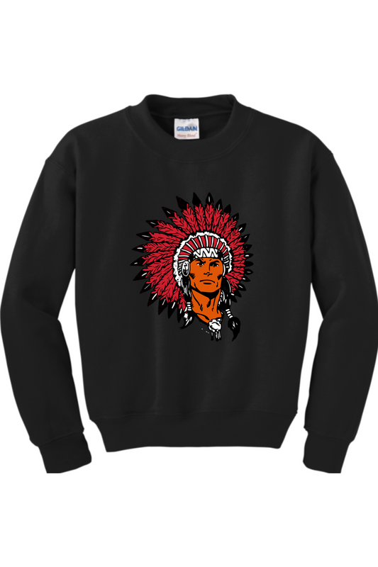 Bellefontaine Chiefs Youth Heavy Blend Crewneck Sweatshirt
