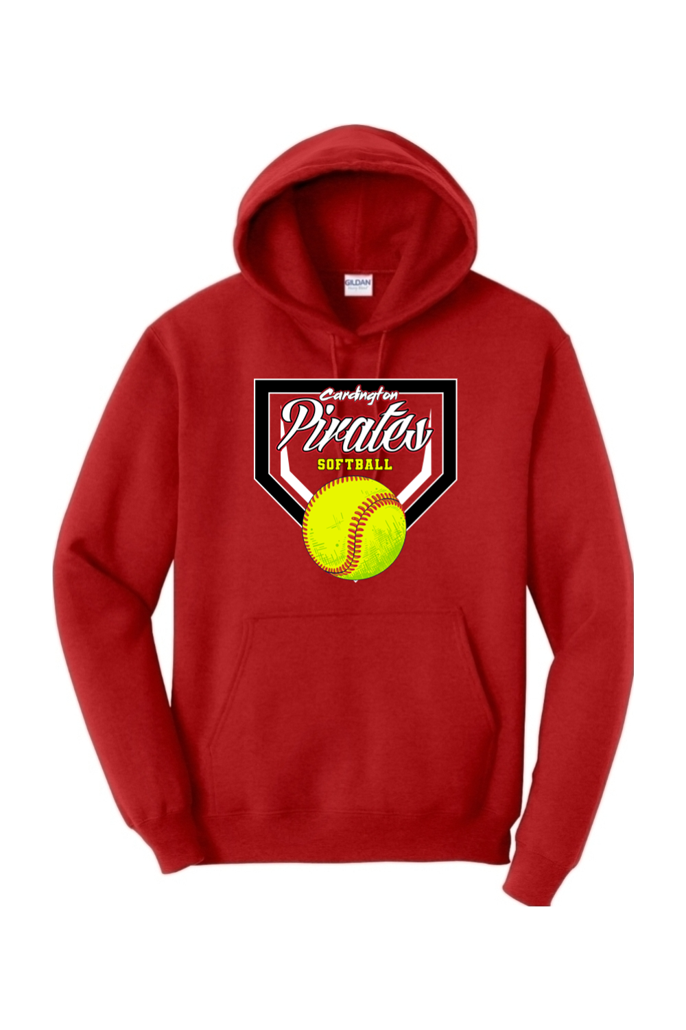 Cardington Pirates Softball DTF Heavy Blend Hooded Sweatshirt