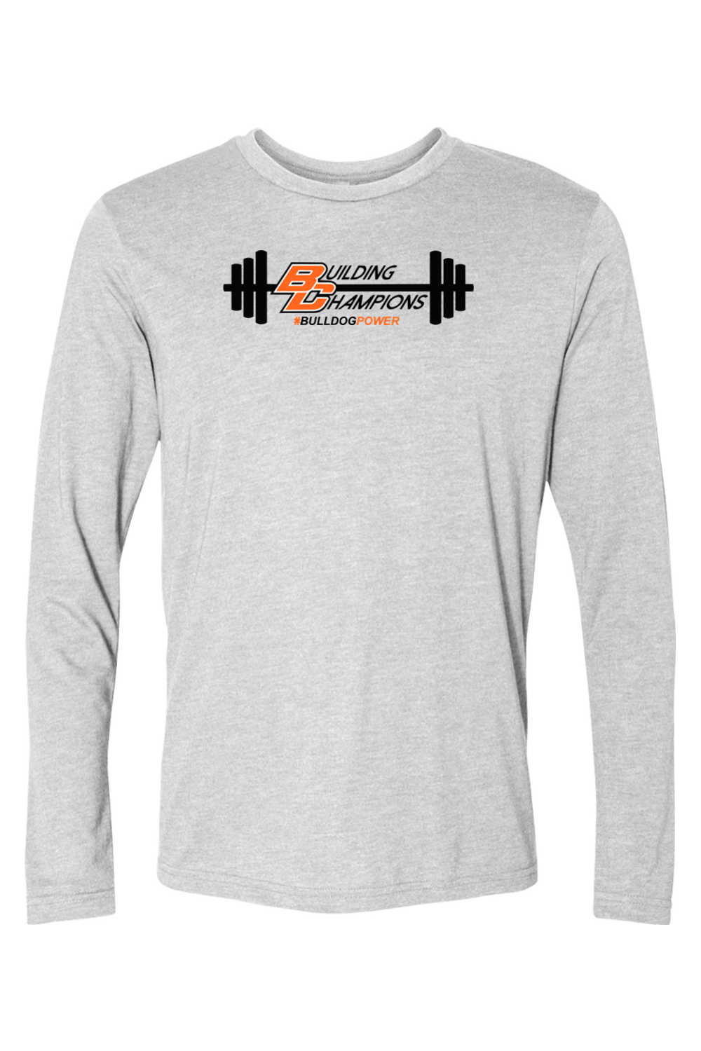 Bulldog Power DTF Triblend Long Sleeve Crew