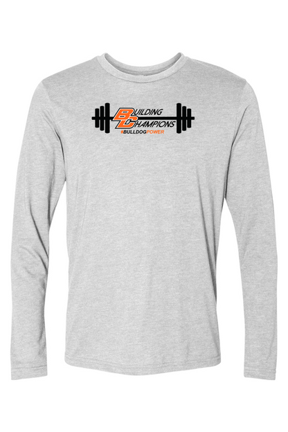 Bulldog Power DTF Triblend Long Sleeve Crew